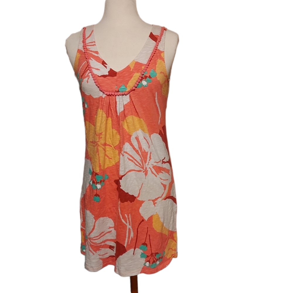 Boden Dress 8R Tank Floral Vneck Stretch Casual Dressy Spring Summer Vac…